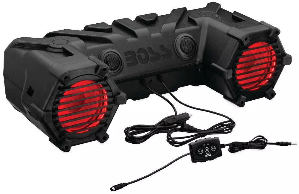 Boss Plug & Play Bluetooth LED Sound System w/ Remote 450 Watt Built-in Amp