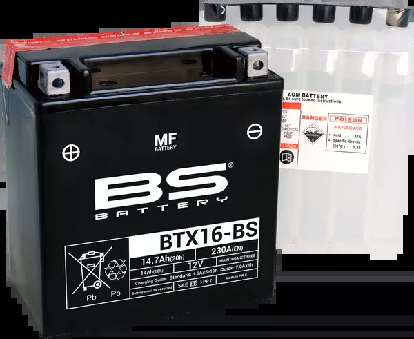 BS Battery Battery – BTX16-BS (YTX)