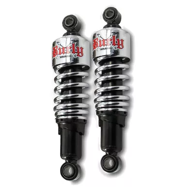 Burly B28-1203 10.5" Chrome Slammer Shocks for Harley Davidson Tourers 89-11