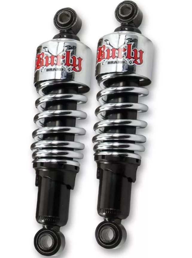Burly Brand B28-1201 – 10.5 inch Slammer Shocks for Harley-Davidson XL – Chrome