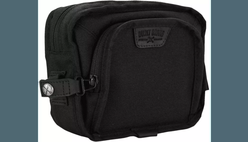 Burly Brand Handlebar Bag - Black Cordura