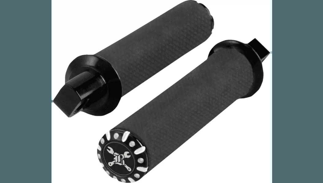 Burly Brand Hawk Foot Pegs for Harley Davidson - Black Machined