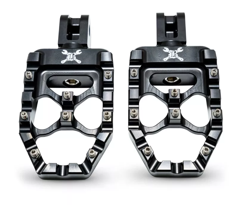 Burly Brand MX-Evolution Passenger Pegs For Harley Softail 2018-2026