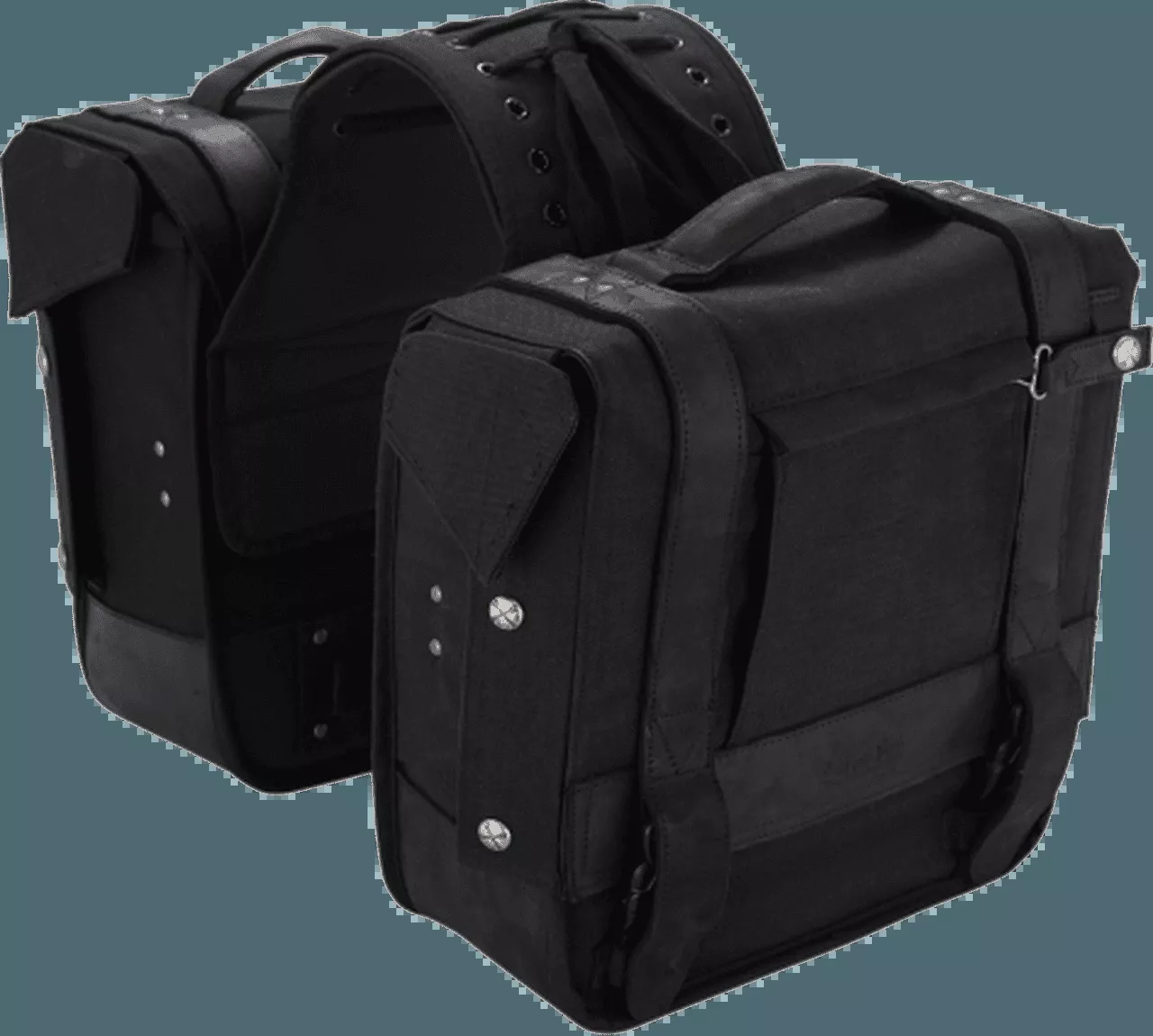 Burly Brand Throwover Saddlebags -Black
