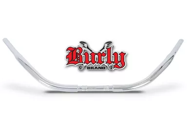 Burly Fly By Wire Beach Bars Chrome 1.25" Tube Dimpled (B28-343T)