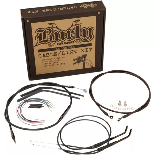 Burly T-Bar Cable and Brake Line Kit for 2004-2006 Harley Sportster