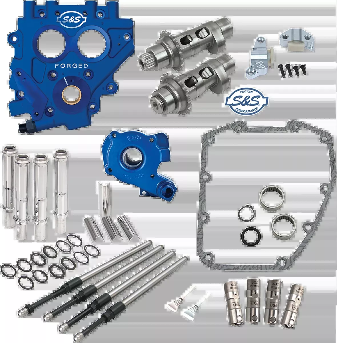 Cam Chest with Plate Kit - 551CE - Easy Start Cams - Twin Cam