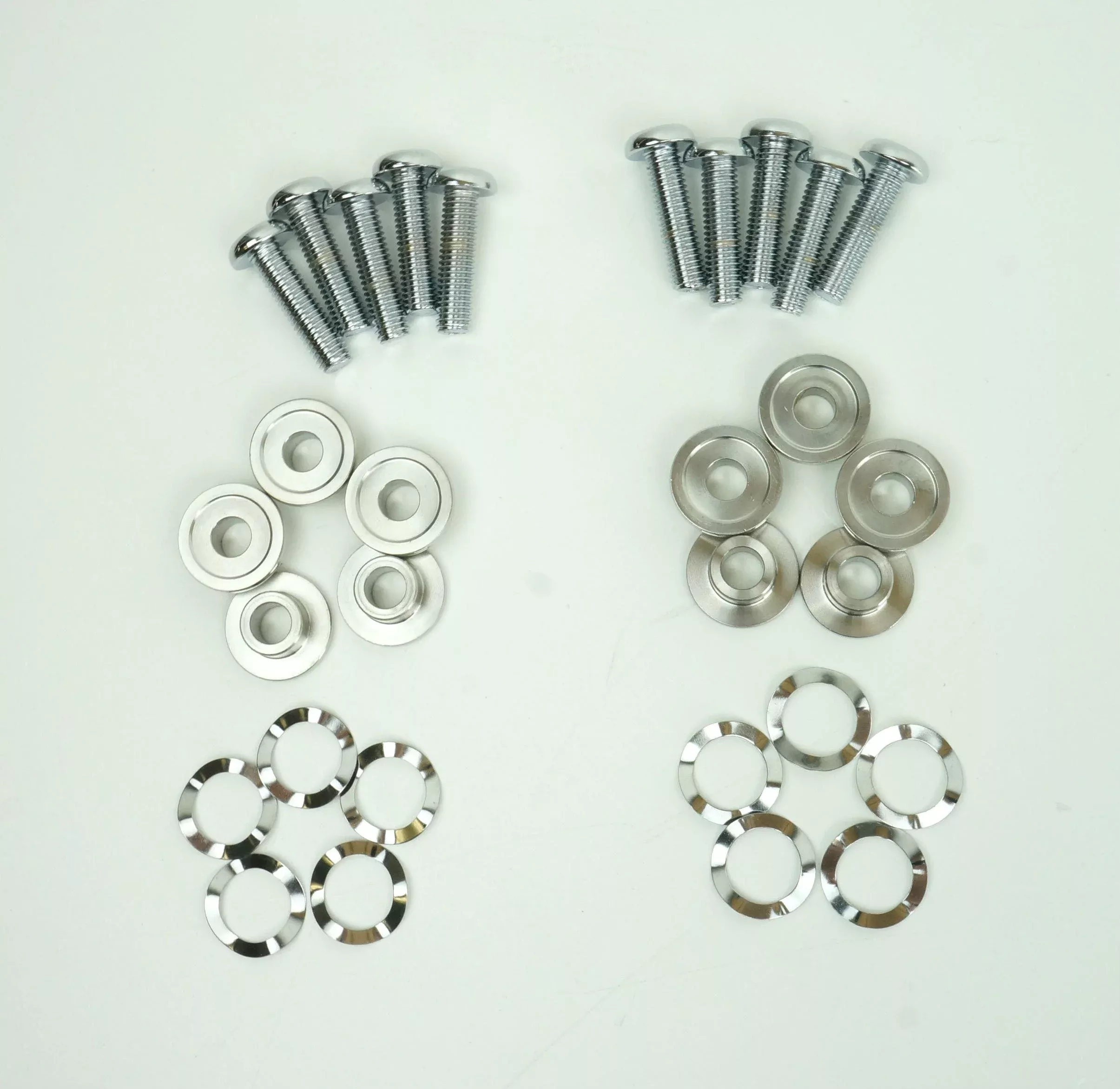 Chrome Dual Brake Rotor Bolts Hardware Mount Kit Enforcer 14-22 FL Repl 41500095