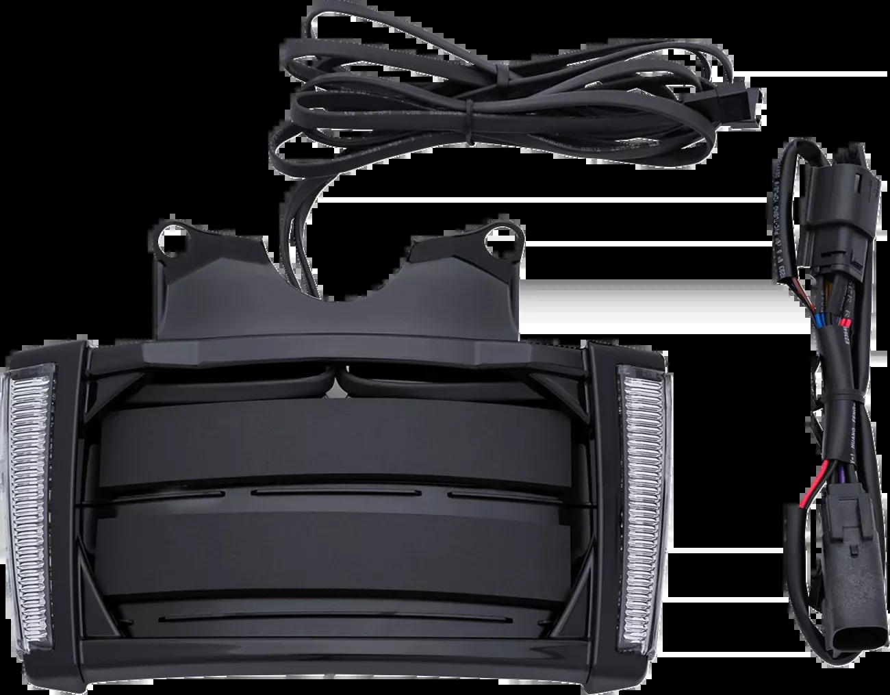 Ciro Black Smoke LED License Plate Frame for 2014-2024 Harley Street Road Glide