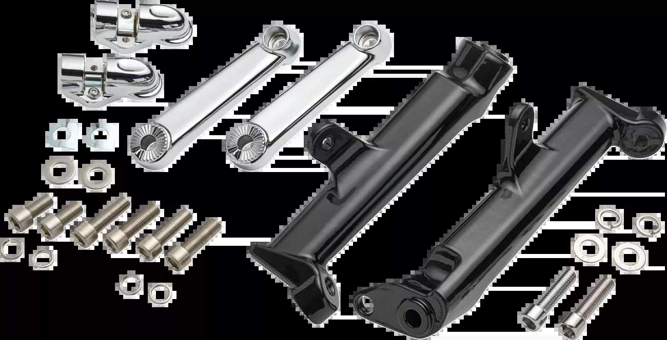 Ciro Chrome Highway Cruise Foot Peg Mount kit fits2009-2024 Harley Touring