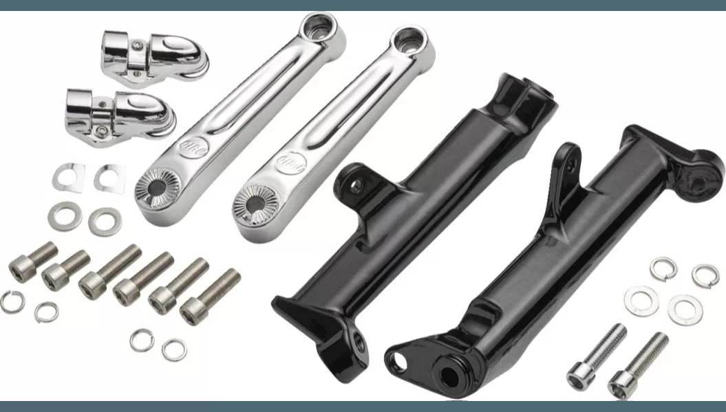 Ciro Extended Driver Floorboard Highway Peg Mounts for '09-24 Touring - Chrome