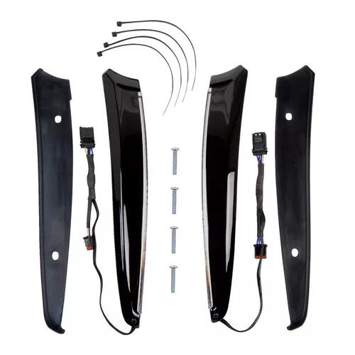 Ciro Horizon LEDWindshield Trim for 2015-2023 Harley Road Glide