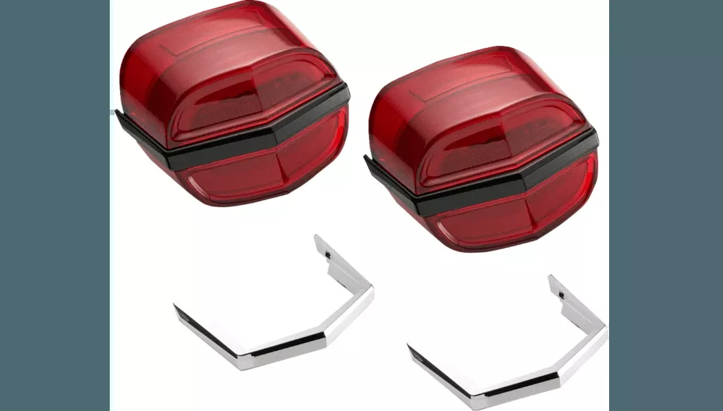 Ciro Plug-N-Play Taillights for '09-Up Harley Davidson Tri Glide Models (Select Red or Smoke)