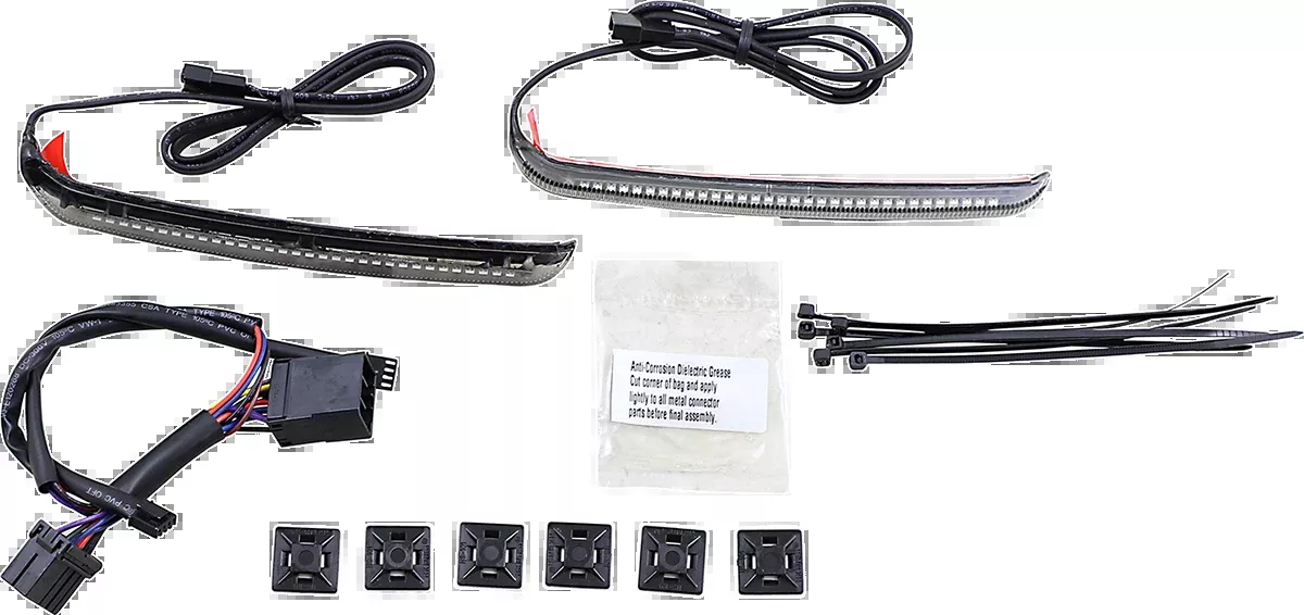 Ciro Rear Red LED Saddlebag Blade Lights 1997-2013 for Harley Davidson Touring