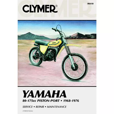 Clymer M410 Service Shop Repair Manual Yamaha 80-175cc Piston-Port 68-76