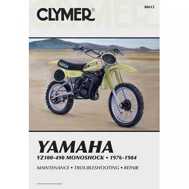 Clymer M413 Service Shop Repair Manual Yamaha YZ100-490 Monoshock 76-84