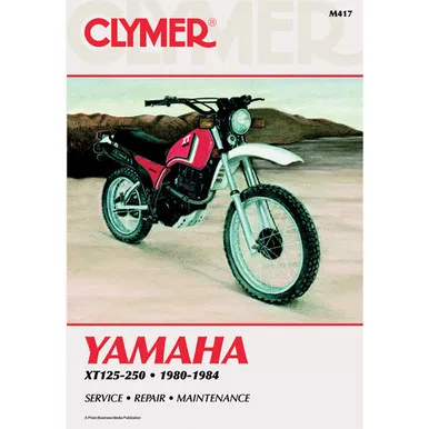 Clymer M417 Service Shop Repair Manual Yamaha XT125-250 80-84
