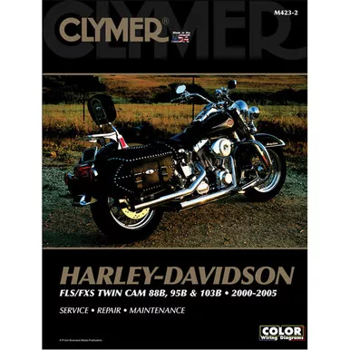 Clymer M423-2 Service Shop Repair Manual Harley FLS / FXS 88 / 103B 00-05