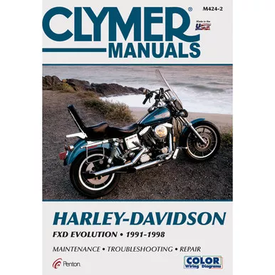 Clymer M424-2 Service Shop Repair Manual Harley Davidson FXD Evolution 1991-1998