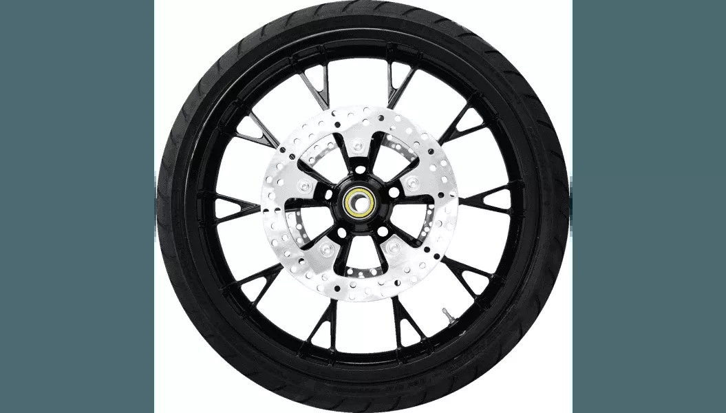 Coastal Moto 21" Marlin Front Wheel/Tire Combination with TPMS Pre-Installed for '24-25 Harley Davidson Road Glide and Street Glide and '23-25 FLHXSE/FLTRXSE w/ ABS - Chrome