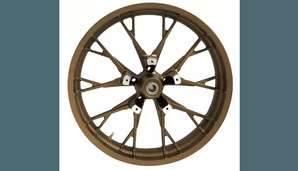 Coastal Moto Marlin Precision Cast 3D 21"x3.50" Front Wheel for '08-Up Harley Davidson Touring - Dual Disc/ABS - Bronze