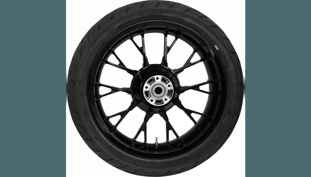 Coastal Moto Rear Marlin Wheel/Tire Combination for '09-23 Harley Davidson Touring Models with ABS - Black Cut (18") | Dunlop Tire (180/55B18)