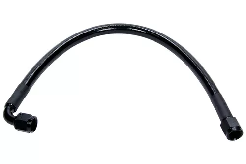Coated Braided Line 24in #6 Hose -6 Straight/-6 90 Degree ALL48466-24