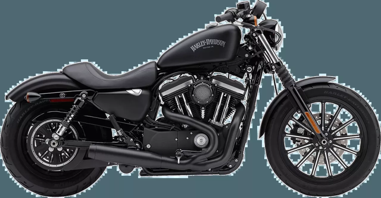 Cobra 3.5" El Diablo 2-into-1 Exhaust for Harley Davidson XL Sportster Models '07-13 - Black with Billet Tip