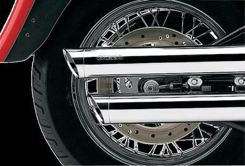 Cobra 3" Chrome Slip-On Mufflers w/Chrome Tips (6004)