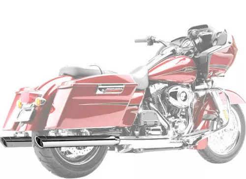 Cobra 3" Chrome Slip-On Mufflers w/Chrome Tips (6020)