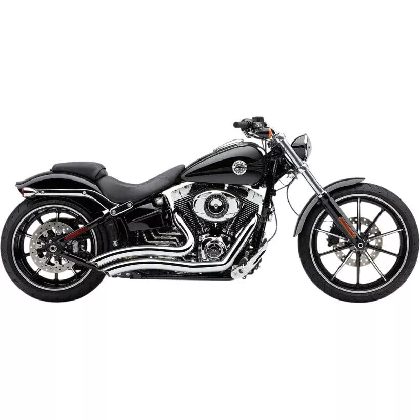 Cobra 6226 Speedster Short Swept Chrome PowerPort 2:2 Exhaust Harley Breakout 13-17