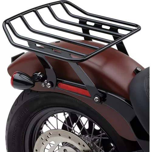 Cobra Big Ass Detachable Solo Luggage Rack for 2018-2020 Harley Softail FLSL/ FXBB - Black