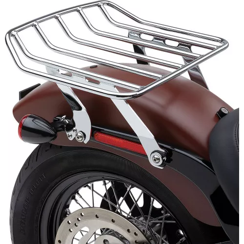 Cobra Big Ass Detachable Solo Luggage Rack for 2018-2020 Harley Softail FLSL/ FXBB - Chrome