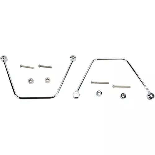 Cobra Chrome Saddlebag Support Bars (02-6225)