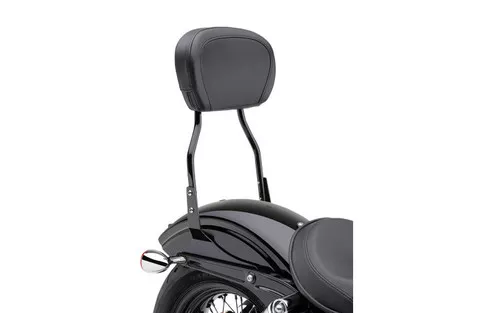 Cobra Round Short Black 14" Sissy Bar (602-1253B)