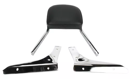 Cobra Square Mini 11" Chrome Sissy Bar Passenger Backrest (02-4962)