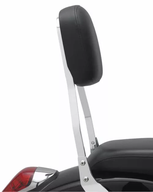 Cobra Square Short 14" Chrome Sissy Bar Passenger Backrest (02-5634)
