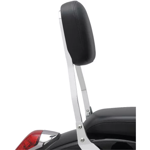 Cobra Square Standard 17" Chrome Sissy Bar Passenger Backrest (02-5265)
