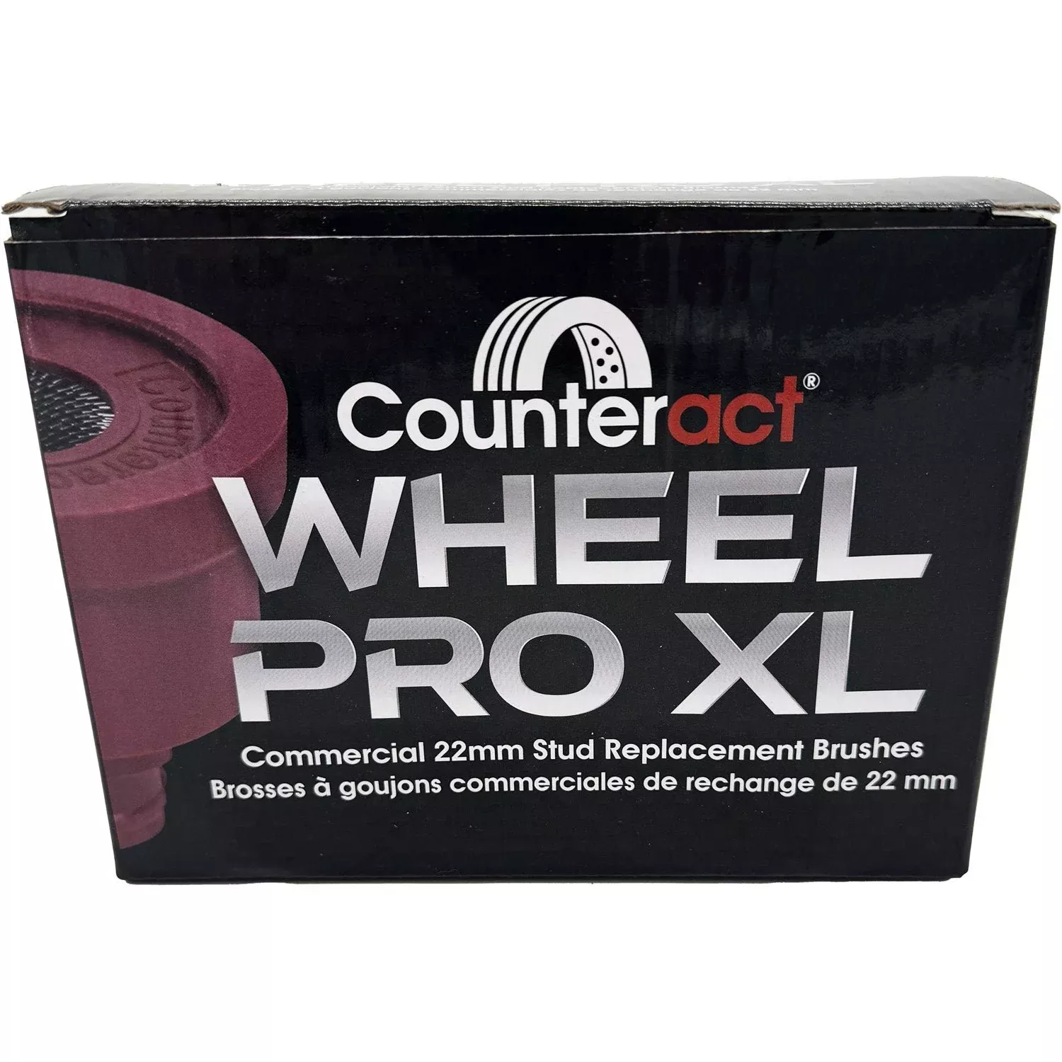 Counteract Wheel Pro XL 22mm Replacement Stud Brush Pack of 6