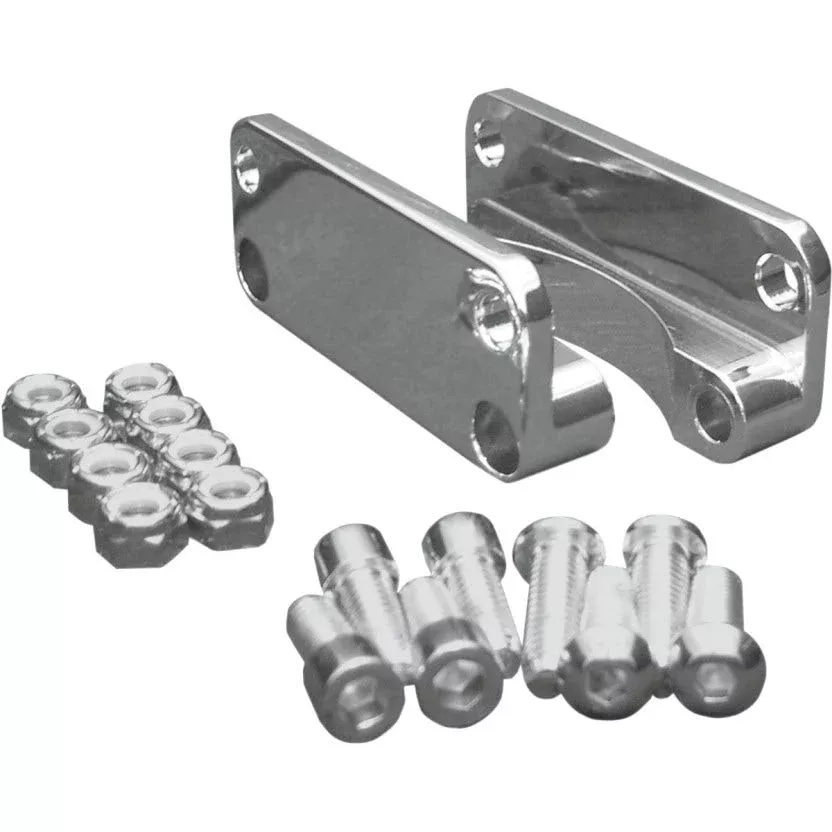 Covingtons Chrome Front Fender Brackets Adapters for 21″ Wheel 03-13 Harley CVO