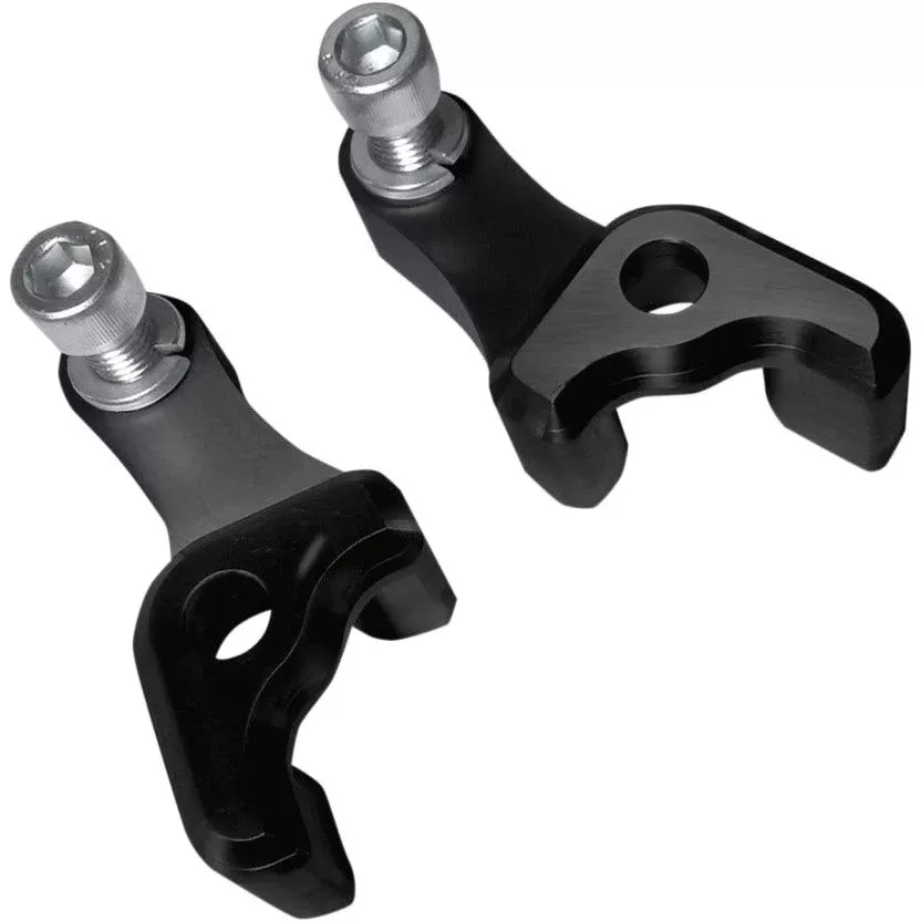 Covingtons Customs 1-3/8″ Drop Black Rear Shocks Lowering Blocks Harley FL 09-16