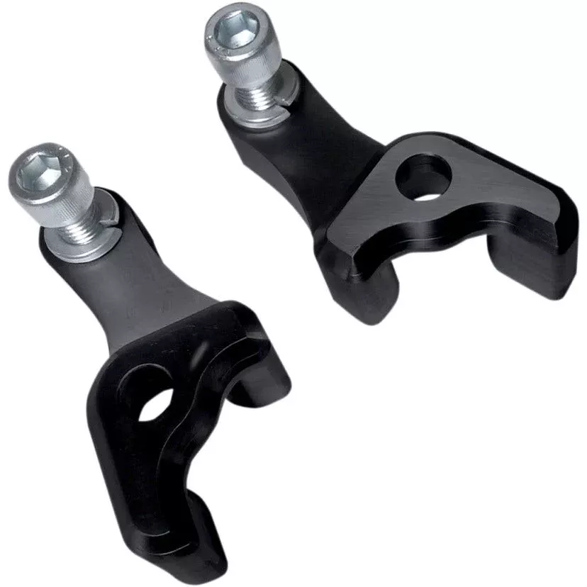 Covingtons Customs 1″ Drop Black Rear Shocks Lowering Blocks Harley 09-18