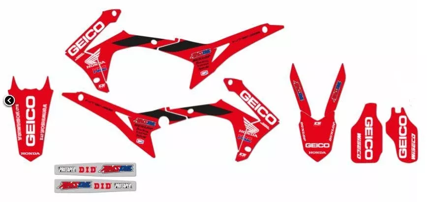 CRF250/450 HONDA GEICO TEAM, BLACKBIRD 8145R19 FULL KIT