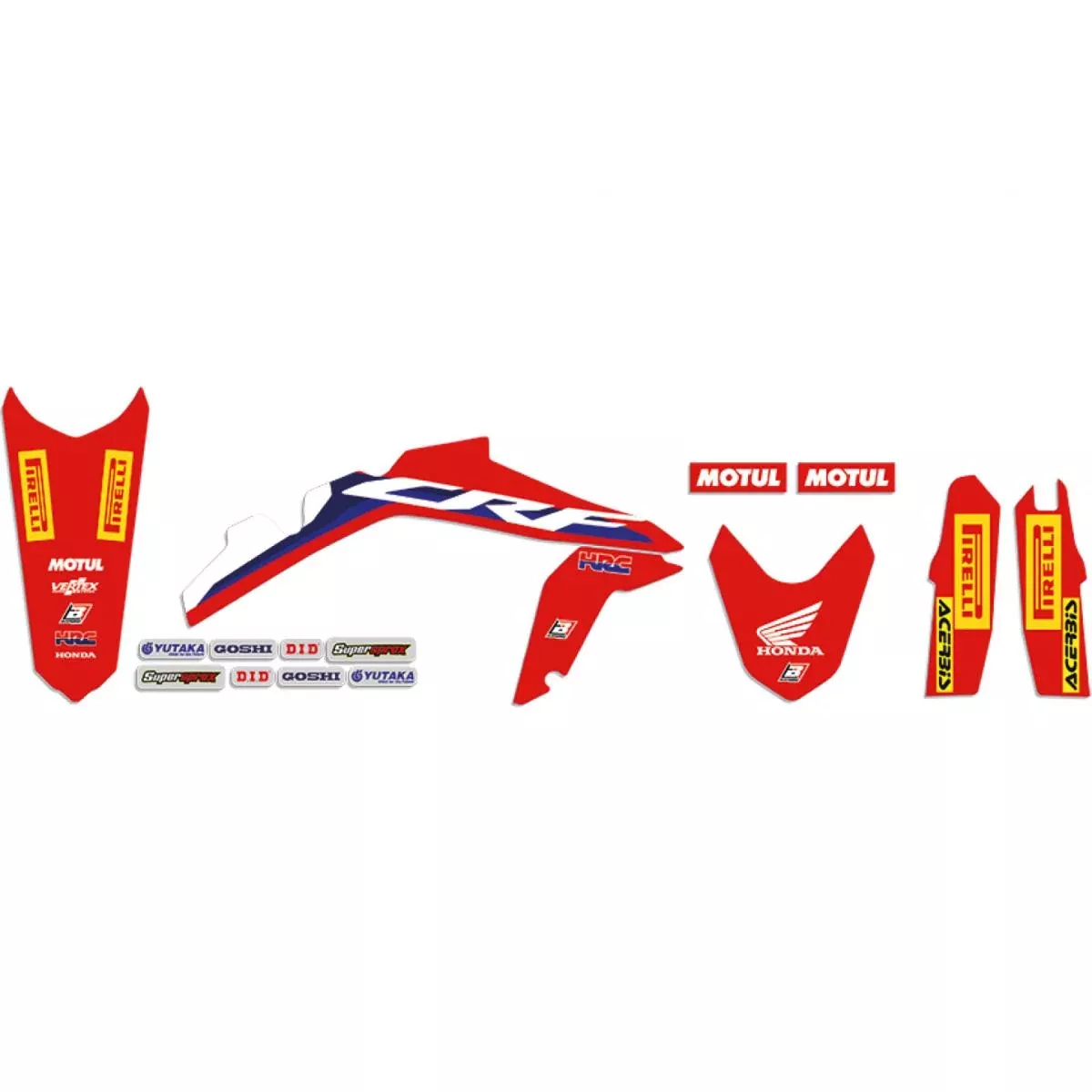 CRF250R/450R HONDA HRC, BLACKBIRD 2148R21 DECAL KIT