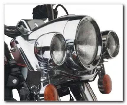 Custom Chrome Frenched Chrome Headlamp Trim Ring 83-17 Harley w/ 7″ Headlight