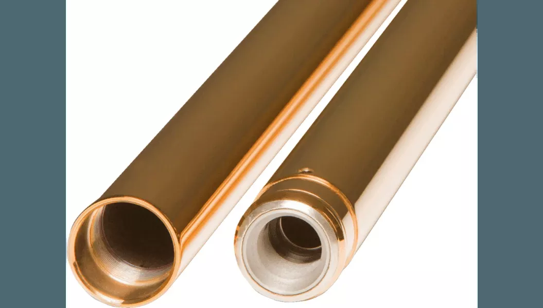 Custom Cycle Engineering Gold Fork Tubes for ’97-13 Harley Davidson Touring, ’00-17 Softail Models