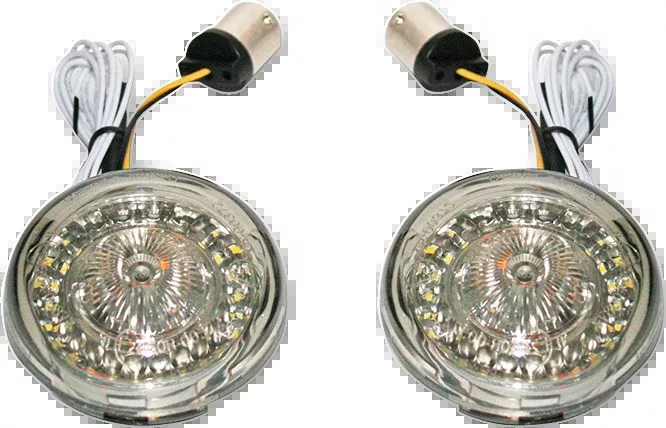 Custom Dynamics 1156 Probeam LED ECE Turn Signal Inserts for Harley HDI Models