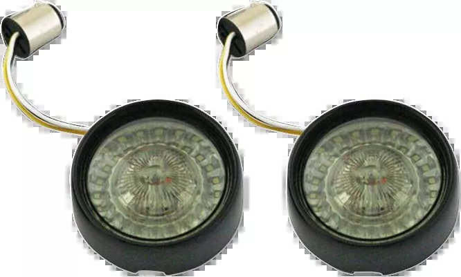 Custom Dynamics 1157 Black Probeam LED Front Turn Signals for Harley Davidson