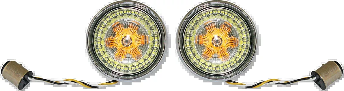 Custom Dynamics 1157 Chrome Probeam LED Front Turn Signals 1984-2024 Harley