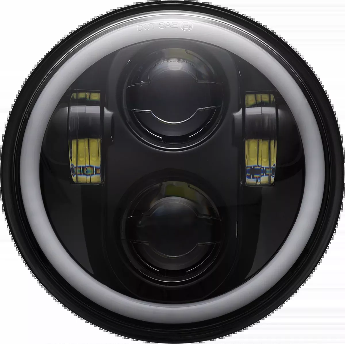 Custom Dynamics 5.75″ Motorcycle LED Halo Headlamp 1957-2022 Harley XL FX FL